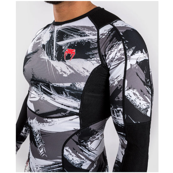 Venum Rashguard Electron 3.0 - grau/rot, VENUM-04551-618