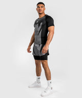 Venum Short-Sleeve Rashguard Attack - black/gray, VENUM-05210-001