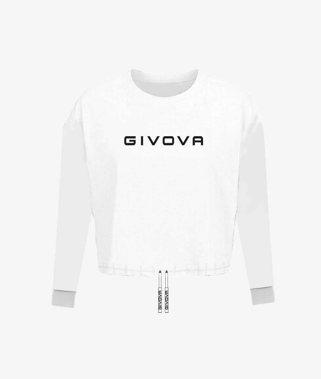 Givova Chemise à manches longues - blanc, FIT016-003