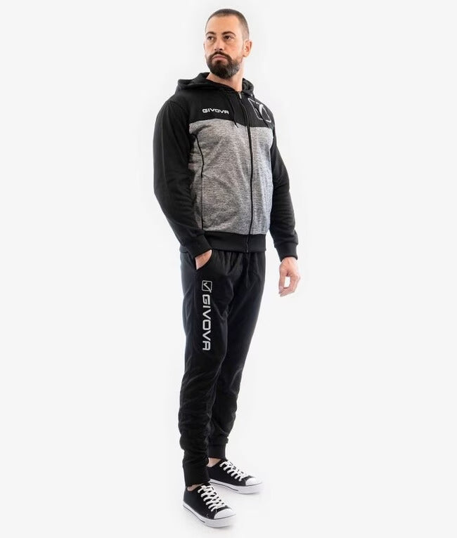 Givova Tracksuit - black/gray, TR018P-1044