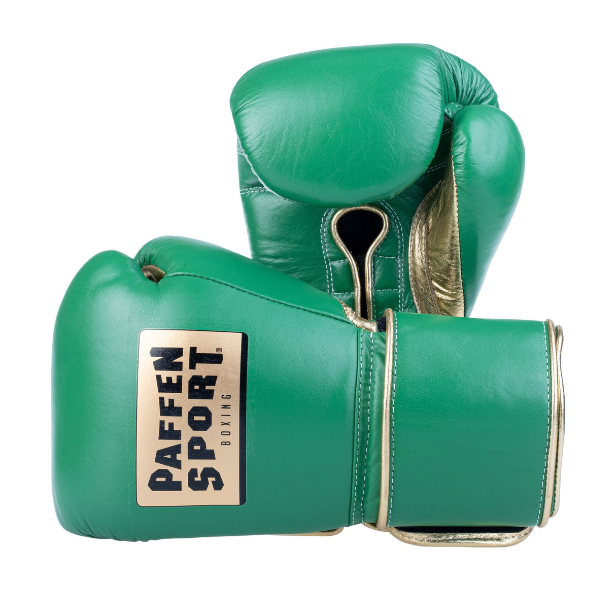 Paffen Sport PRO WIDE Boxing Gloves - green/gold, 2118050