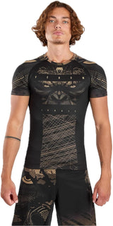 Venum Gorilla Jungle Kurzarm-Rashguard - schwarz/beige, VENUM-05077-228