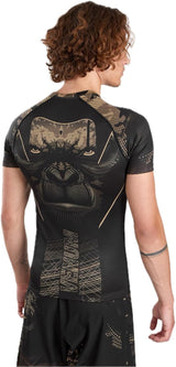 Venum Gorilla Jungle Kurzarm-Rashguard - schwarz/beige, VENUM-05077-228