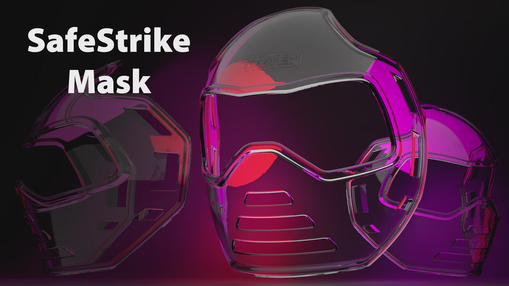 TOP TEN SafeStrike Face Shield - With WAKO Logo