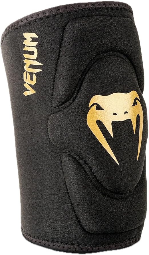 Venum Kontact Gel Knee Pad - black/gold, VENUM-0178-126