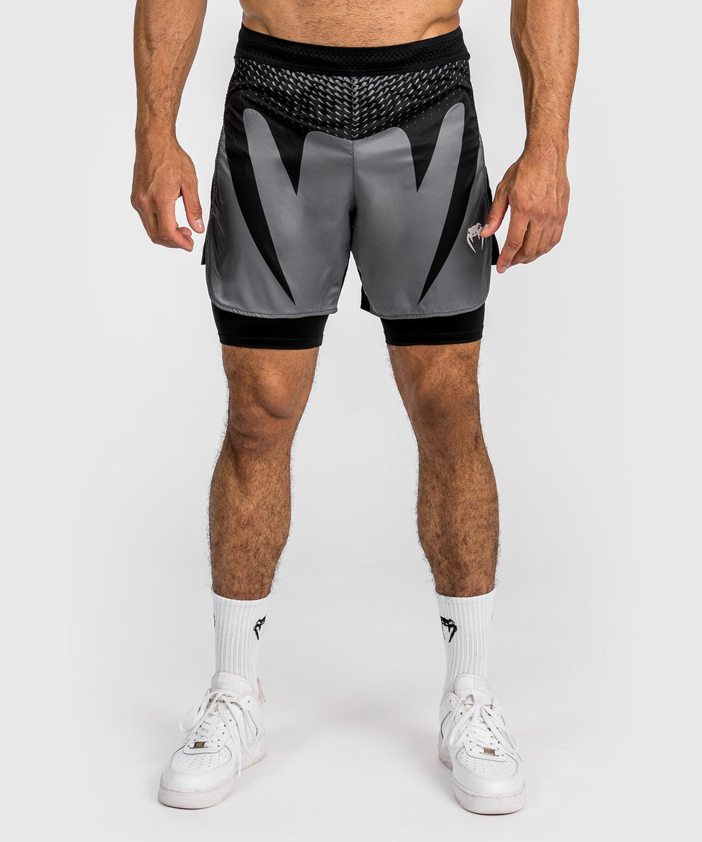 Venum MMA Shorts Attack - black/gray, VENUM-05212-001