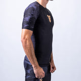 Fighter Rashguard Samurai with Short Sleeves - black/gold, FRSG-SAM-01-SS