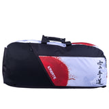 Sac/sac à dos de sport de combat - Karaté - blanc/rouge, FTS-13-KRT-L