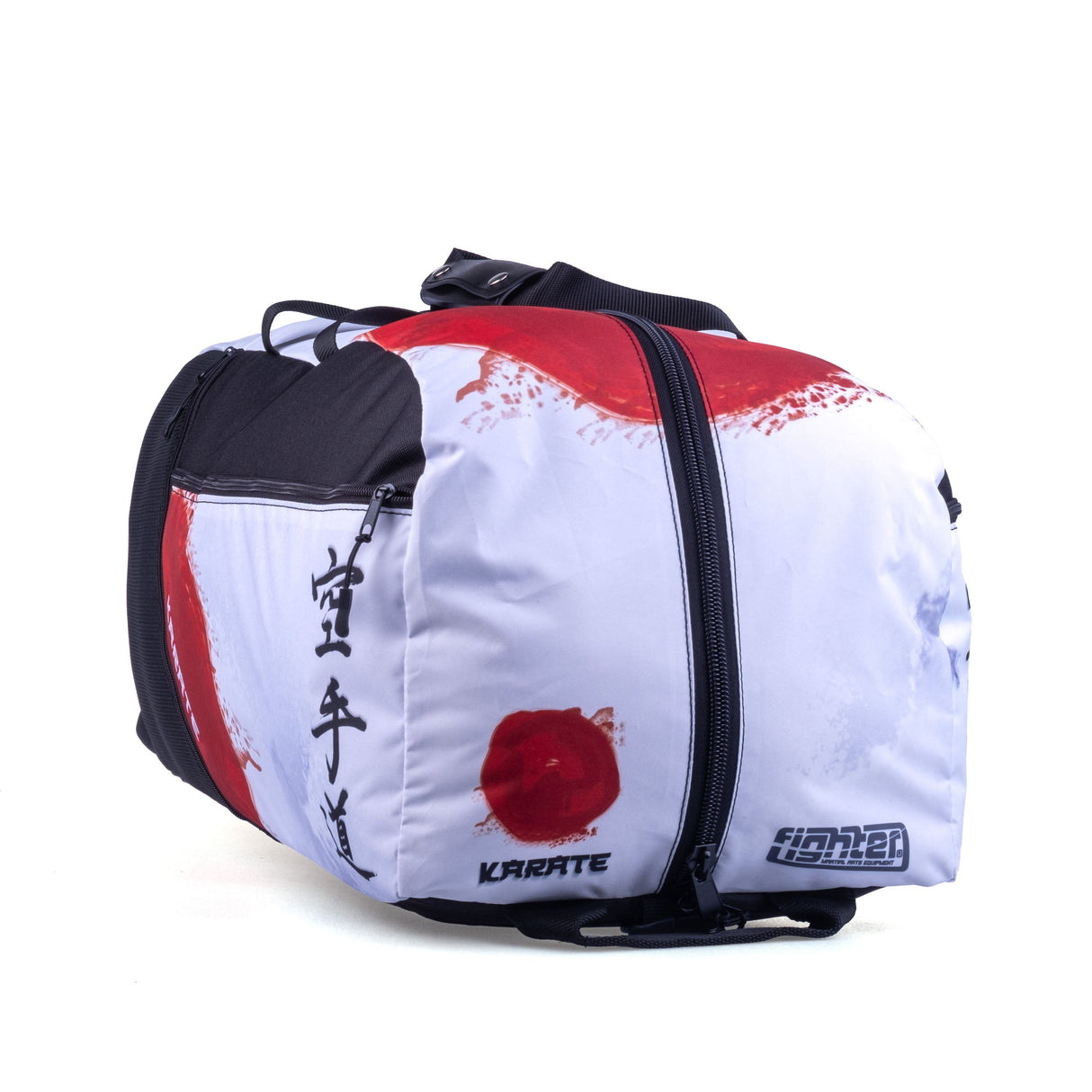 Sac/sac à dos de sport de combat - Karaté - blanc/rouge, FTS-13-KRT-L
