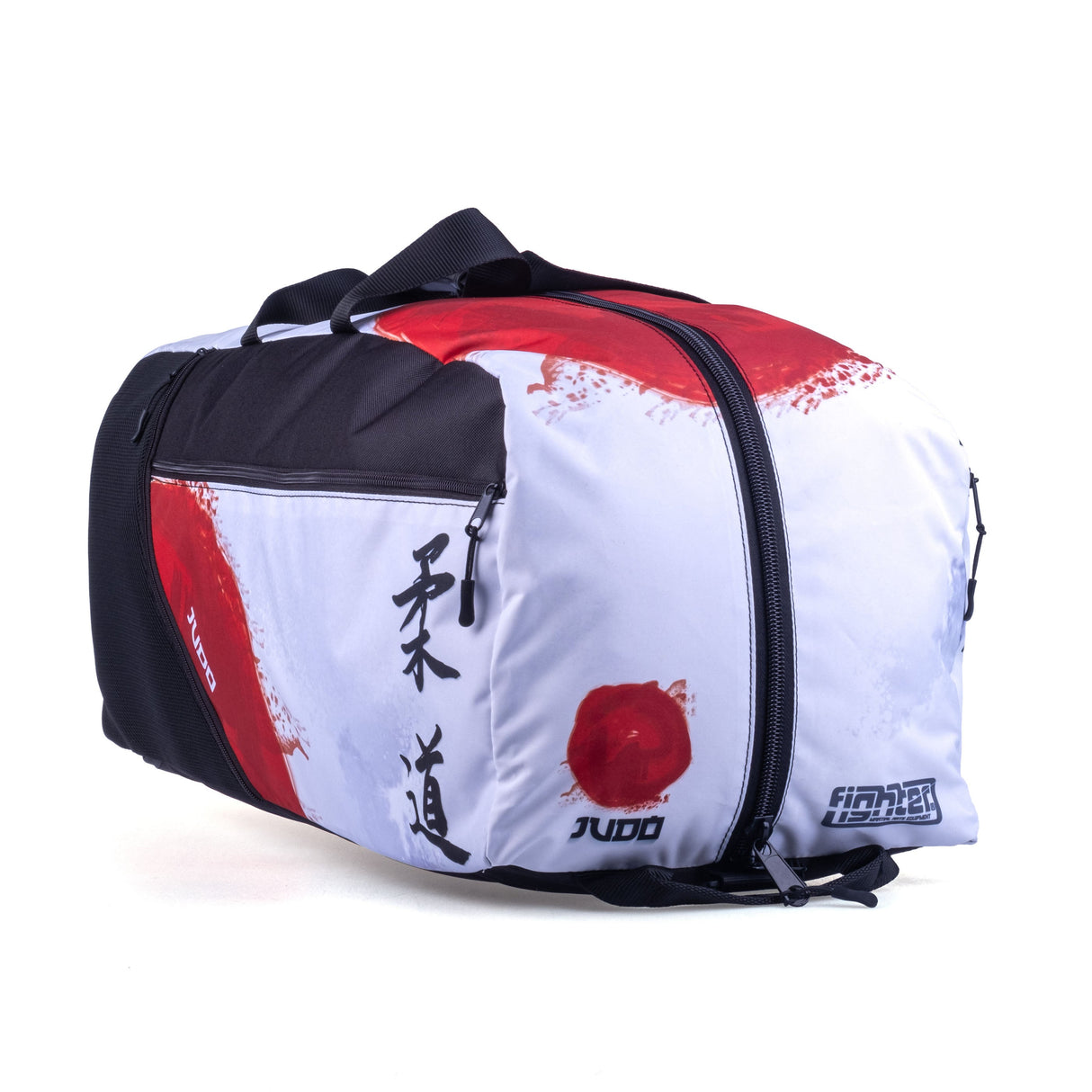 Sac/sac à dos de sport Fighter - Judo - blanc/rouge, FTS-14-JUD-L