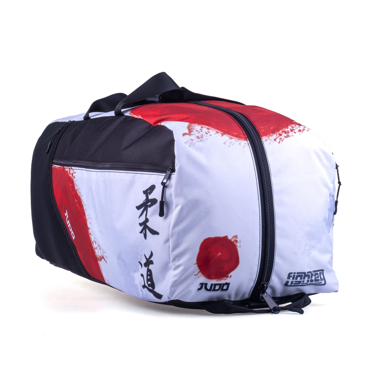 Fighter Sports Bag/Backpack - Judo - white/red, FTS-14-JUD-L