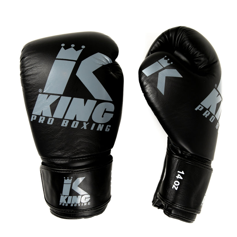 King PRO Boxing Boxing Gloves Platinum 7 - black/gray, KPB/BG PLATINUM 7