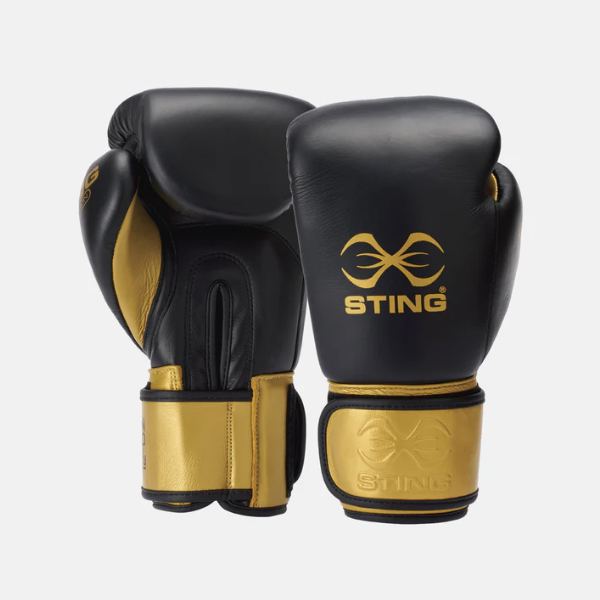 Sting Boxing Gloves Evolution - black/gold, ST10395