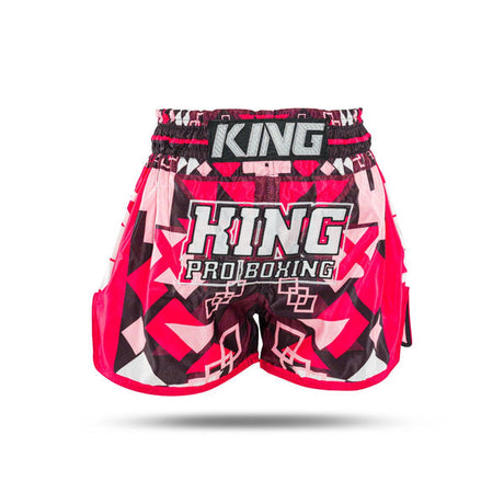 King Classic Muay Thai Shorts - rot, KPB ABSTRACT 2