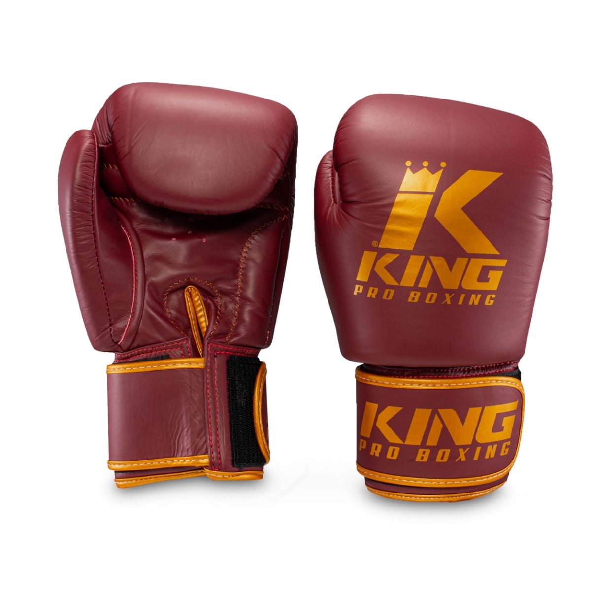 King Pro Boxing OXBLOOD Boxing Gloves - wine/gold, KPB/BGVL 3 OXBLOOD