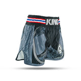 Short de Muay Thai King Classic - noir/gris, KPB FLAG 1