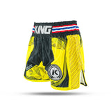 Short de Muay Thai King Classic - jaune/noir, KPB FLAG 3