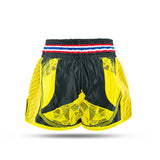 King Classic Muay Thai Shorts - gelb/schwarz, KPB FLAG 3