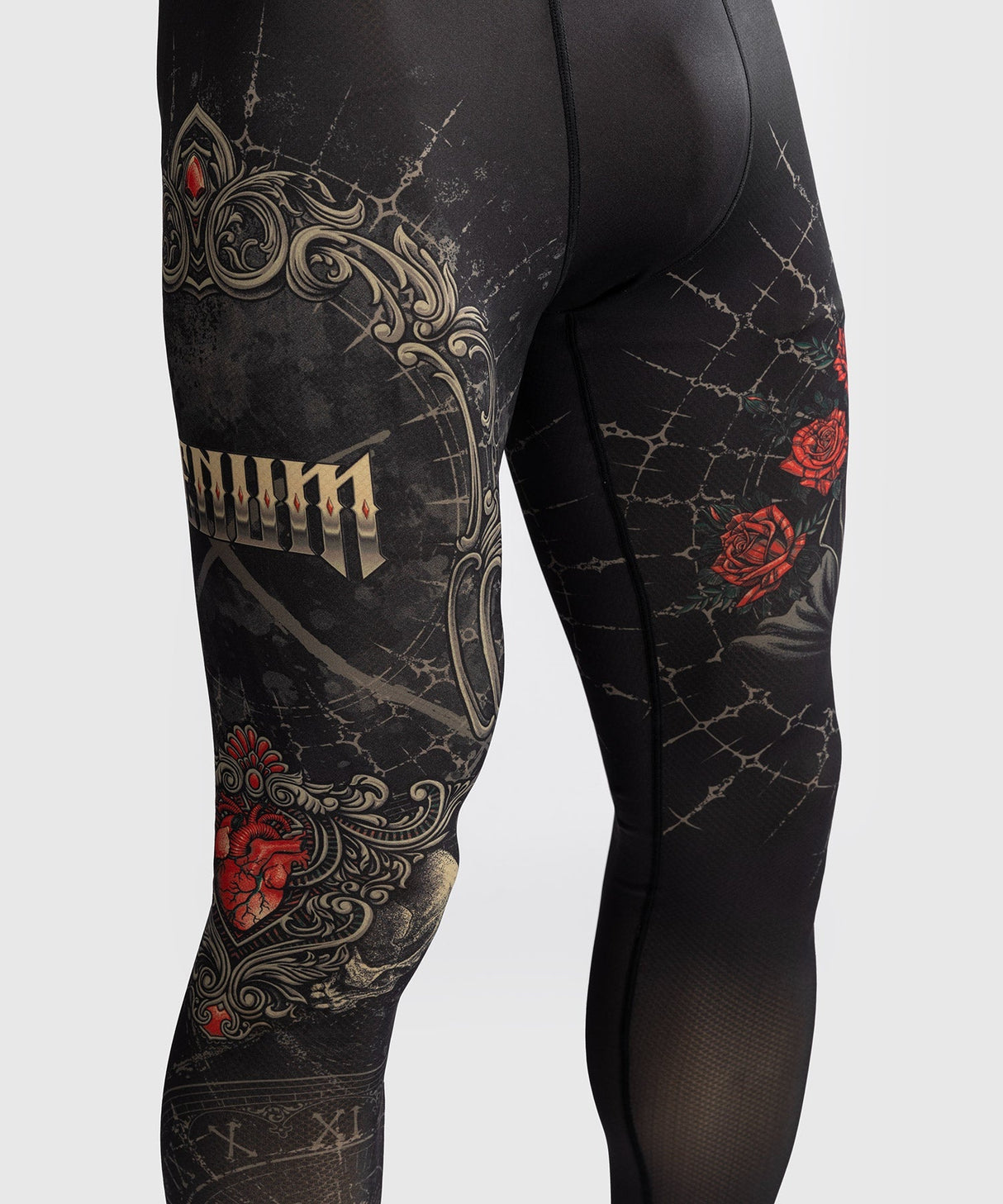 Venum Santa Muerte 5.0 Compression Leggings - black/gold, VENUM-05334-603