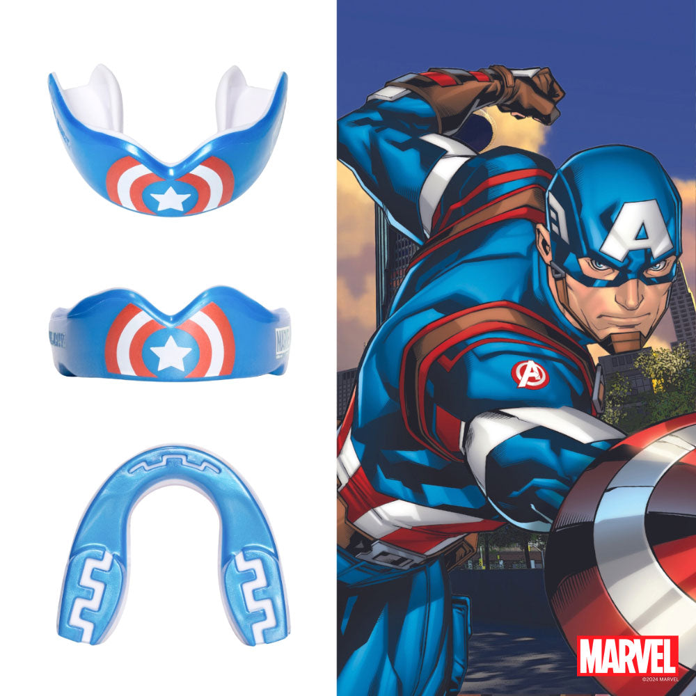 SAFEJAWZ Mouthguard Marvel Captain America, SJAmerica