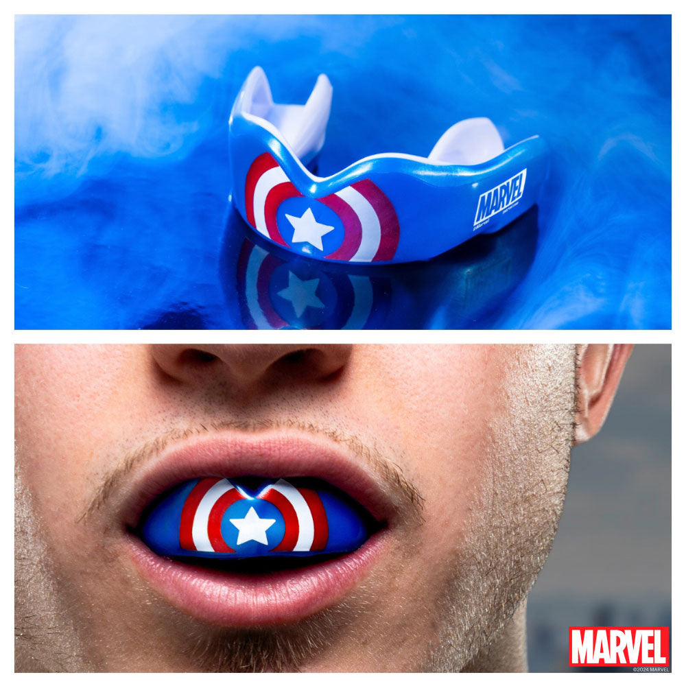 SAFEJAWZ Mouthguard Marvel Captain America, SJAmerica