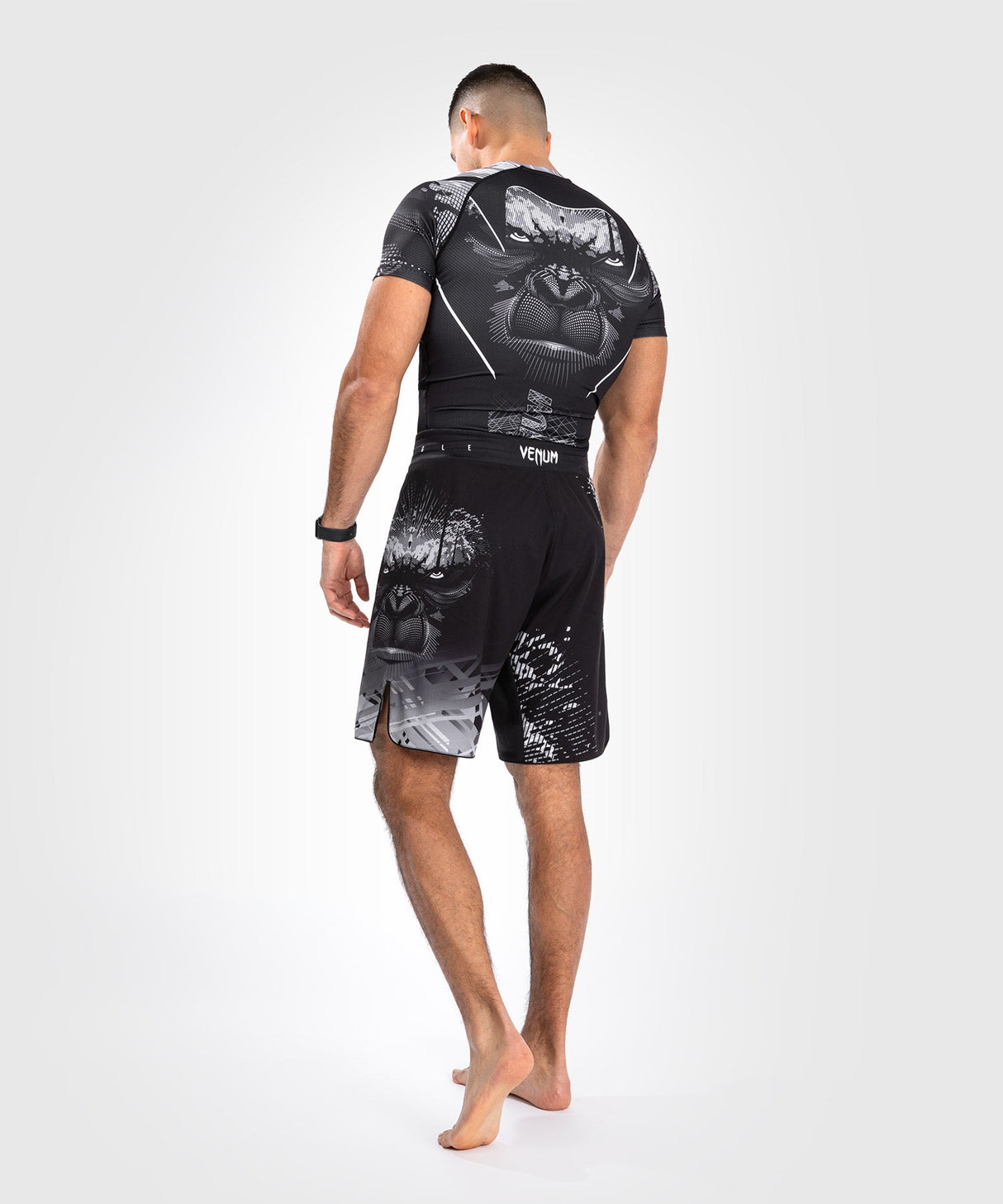 Venum MMA Shorts Gorilla - black/white, VENUM-05080-108