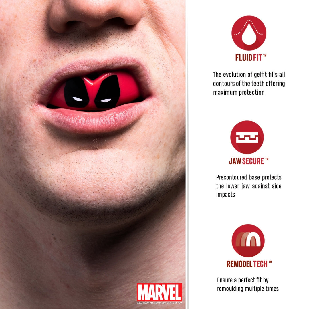 SAFEJAWZ Mouthguard Marvel Deadpool, SJDeadpool