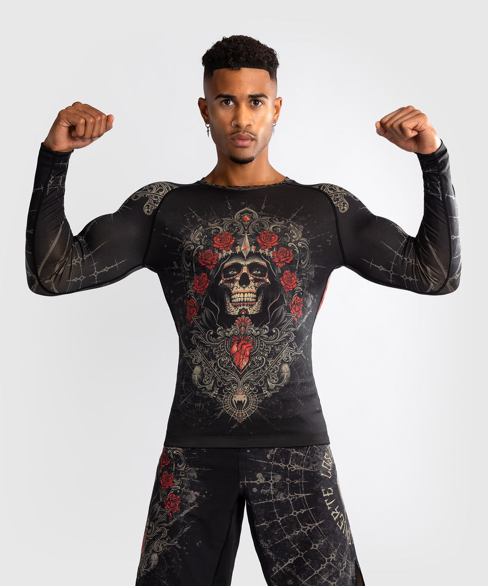 Venum Santa Muerte 5.0 Long-Sleeve Rashguard - black, VENUM-05332-603