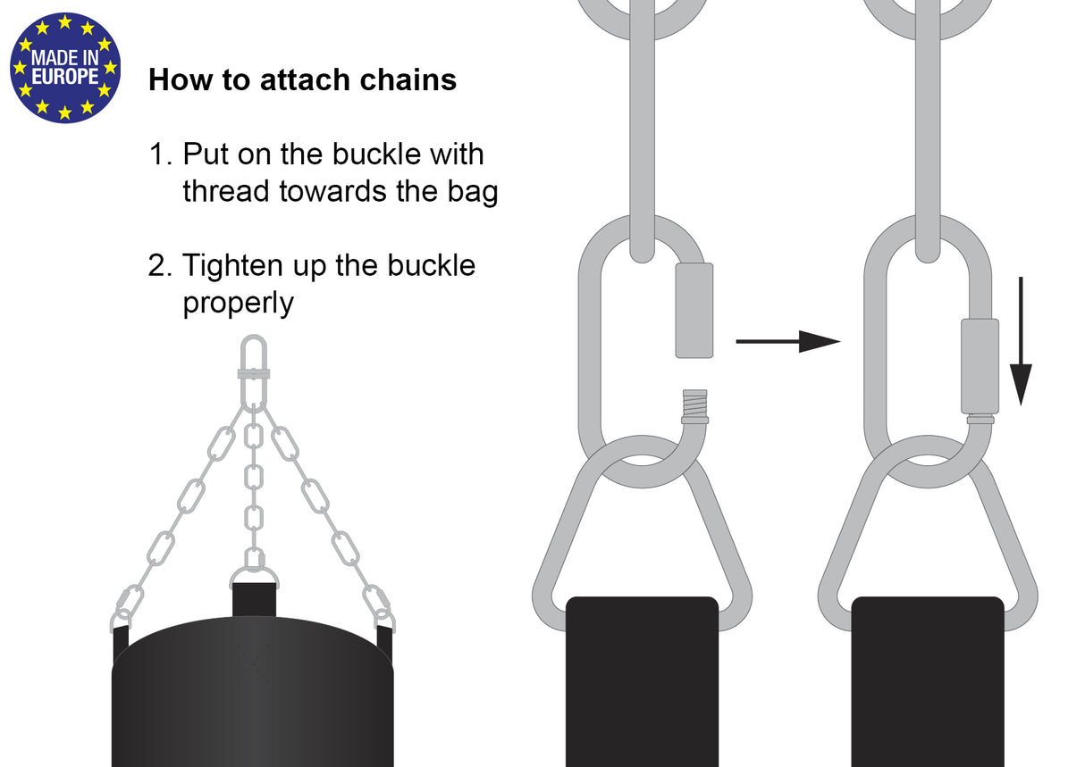 Fighter Heavy Bag - rot (Durchmesser 34cm)