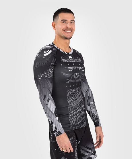 Venum Gorilla Jungle Long-Sleeve Rashguard - black/white, VENUM-05078-108