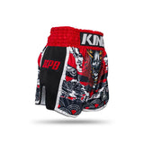 King Muay Thai Shorts HANYA - black/red,  KPB/HANYA RD