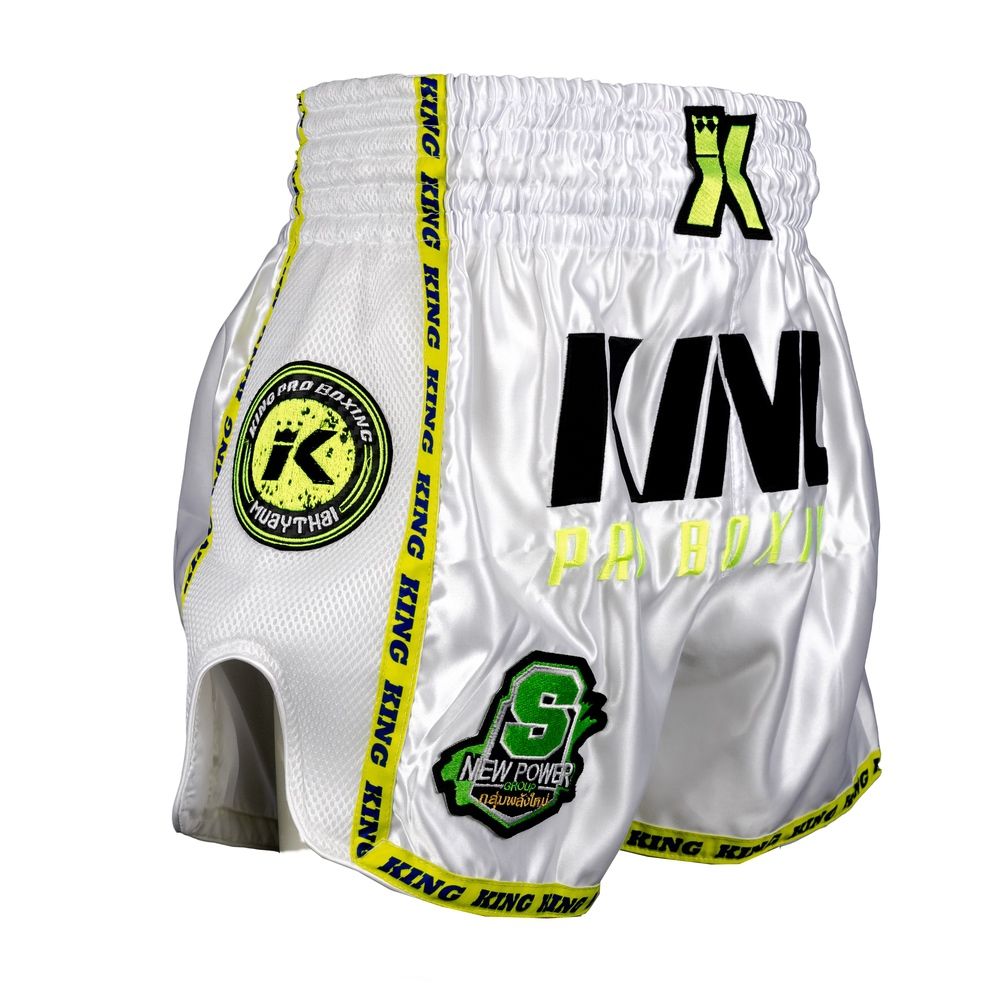 King Shorts Neon Y - white/neon yellow, KPB NEON Y new power