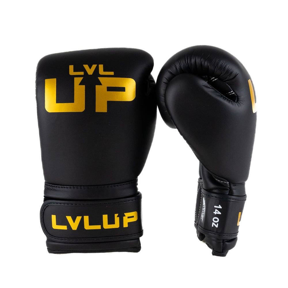 King Pro Boxing Level Up 4 Gloves - black/gold, LVL-UP BG 4