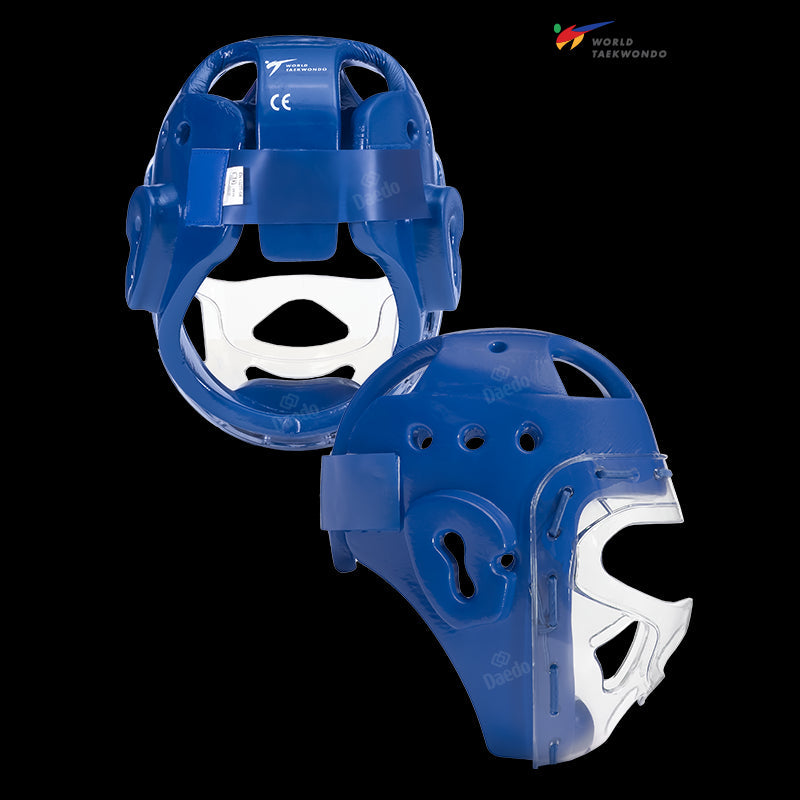 Daedo Taekwondo Headguard with Mask WT - white, PRO 20916