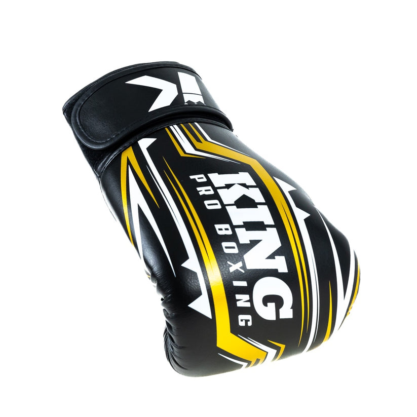 King Pro Boxing Boxing Gloves Spartan 3 - black/gold, KPB/BG SPARTAN 3