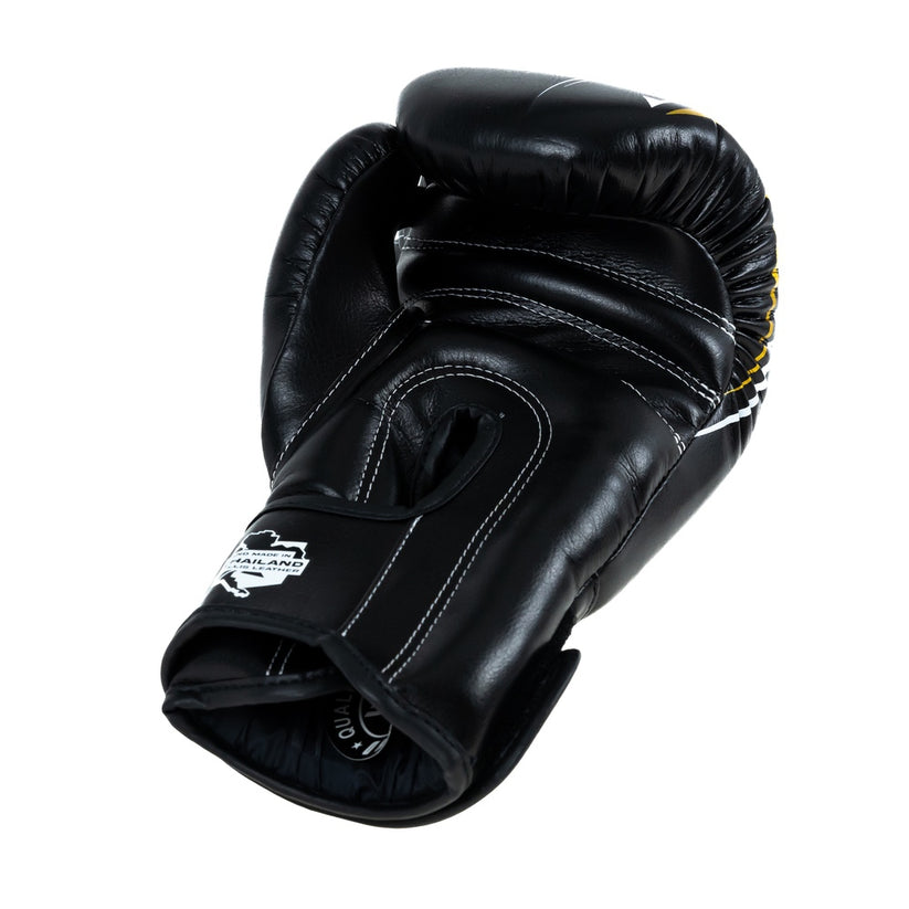 King Pro Boxing Boxing Gloves Spartan 3 - black/gold, KPB/BG SPARTAN 3