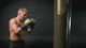 Sac de boxe Fighter professionnel ; 150 cm et 180 cm, diamètre 36 cm - noir/or