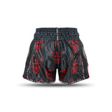 King Muay Thai DEMON Shorts - black/red, KPB DEVIL 4