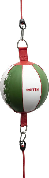 Top Ten Leather Punchball - red/green, 1125-4500