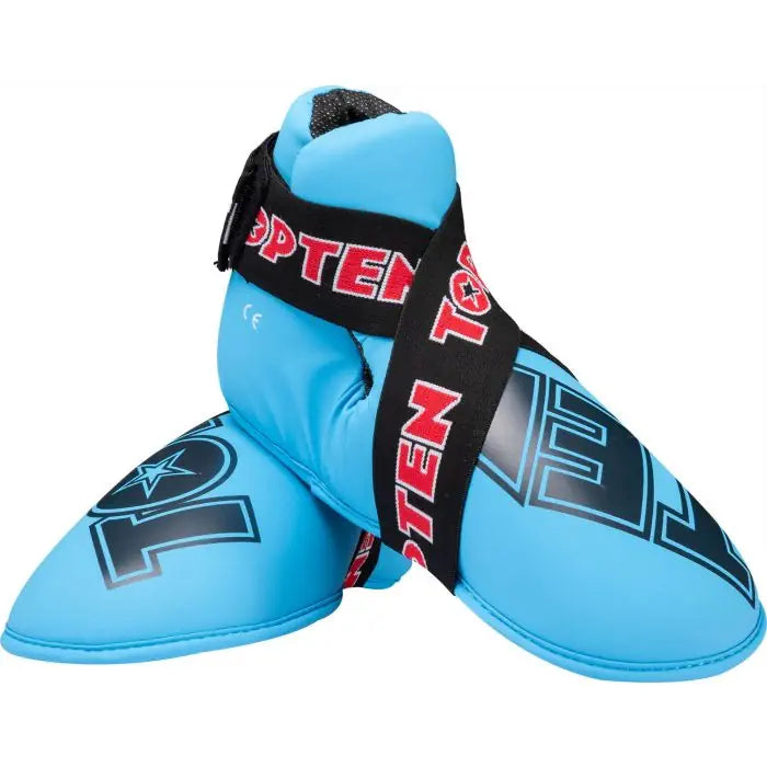 Top Ten SuperLight Glossy Foot Protectors with WAKO Logo - light blue, 3067-660