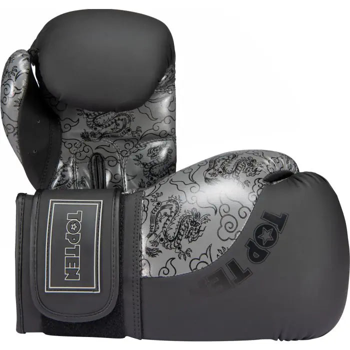 Top Ten "Dragon" Boxing Gloves - black/gray, 22197-91