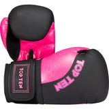 Top Ten "Dragon" Boxing Gloves - black/pink, 22197-97