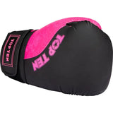 Top Ten "Dragon" Boxing Gloves - black/pink, 22197-97