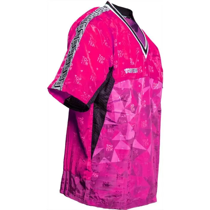 Chemise Top Ten Prism pour Kickboxing - rose, T1627-71