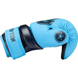 TOP TEN Glossy Block Open Gloves - light blue, 21656-660