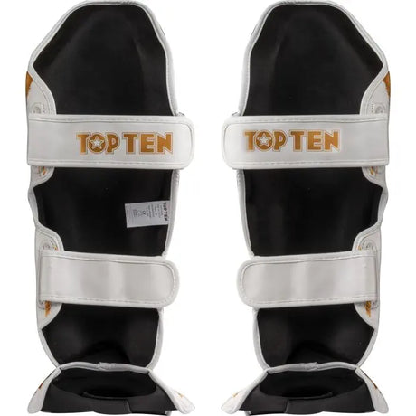 Top Ten Shin Guards Power Ink - white/gold, 32195-120