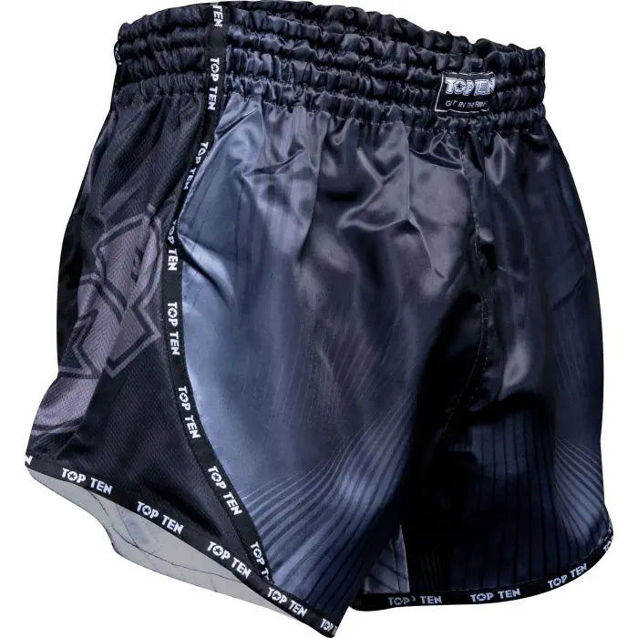 Top Ten Kickboxing Shorts "Vectory" - black, 18621-91