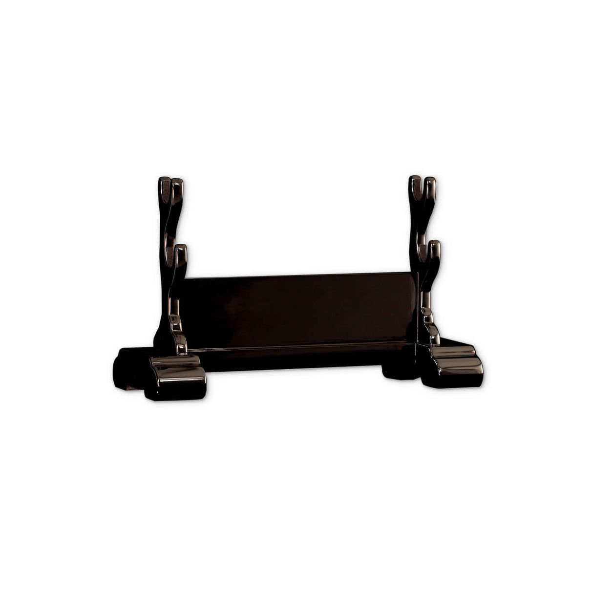 Double Sword Stand, Black Lacquer