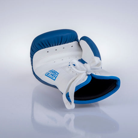 Gants de boxe Fighter Competition Pro - bleu clair/blanc, FBG-004BL