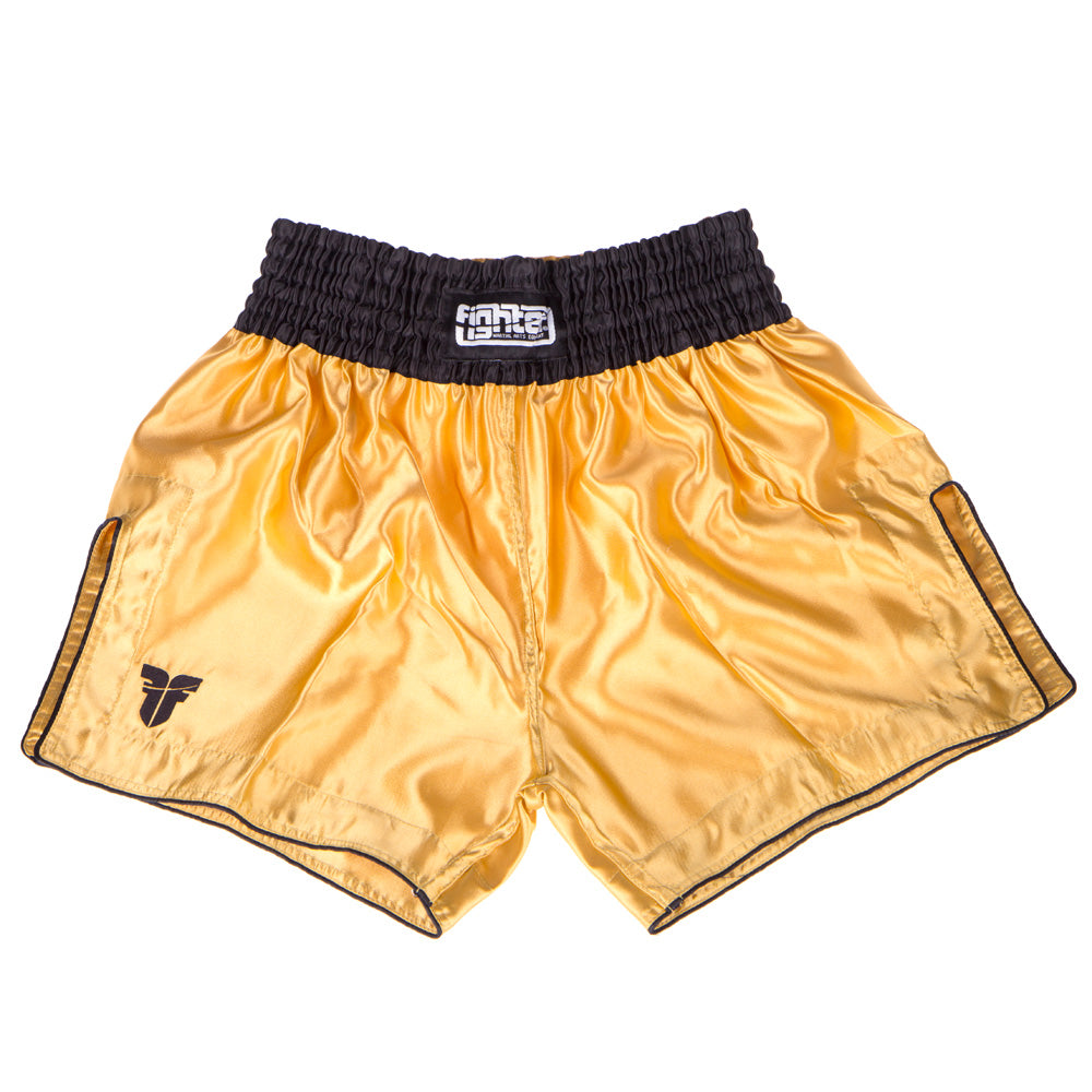 Fighter Thaihose Bangkok Plain - gold/schwarz, FP05